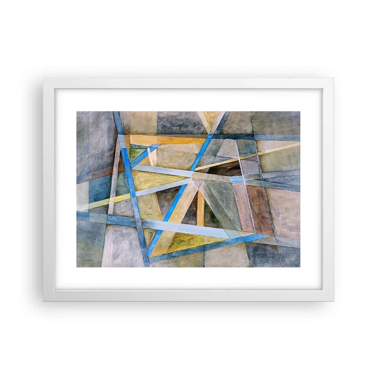 Poster in een witte lijst - Recht of diagonaal? - 40x30 cm