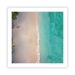Poster - Paradijsstrand - 50x50 cm