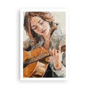 Poster - Concerto voor gitaar en een meisjeshart - 61x91 cm