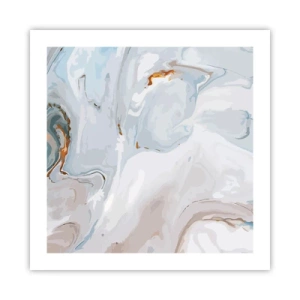 Poster - Het wit is verheven - 50x50 cm