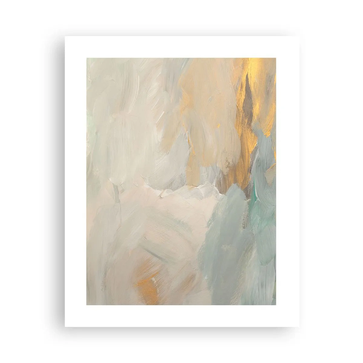 Poster - Abstractie – het land van zachtheid - 40x50 cm