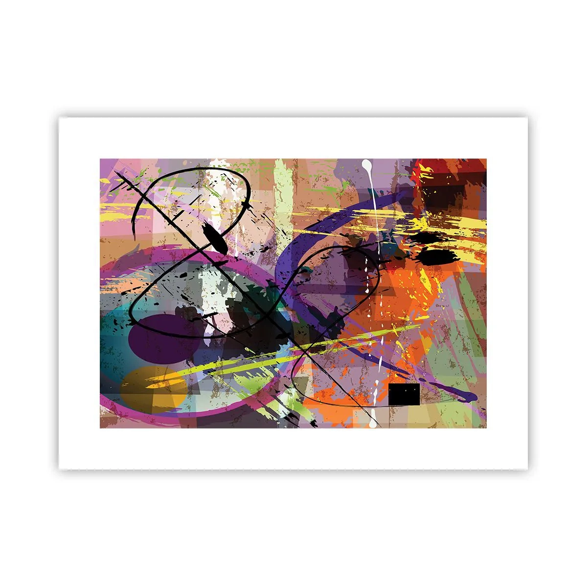 Poster - Je kunt rechtdoor of rondom - 40x30 cm