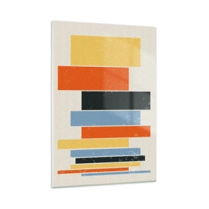 Schilderen op glas - Muzieknotatie - 50x70 cm