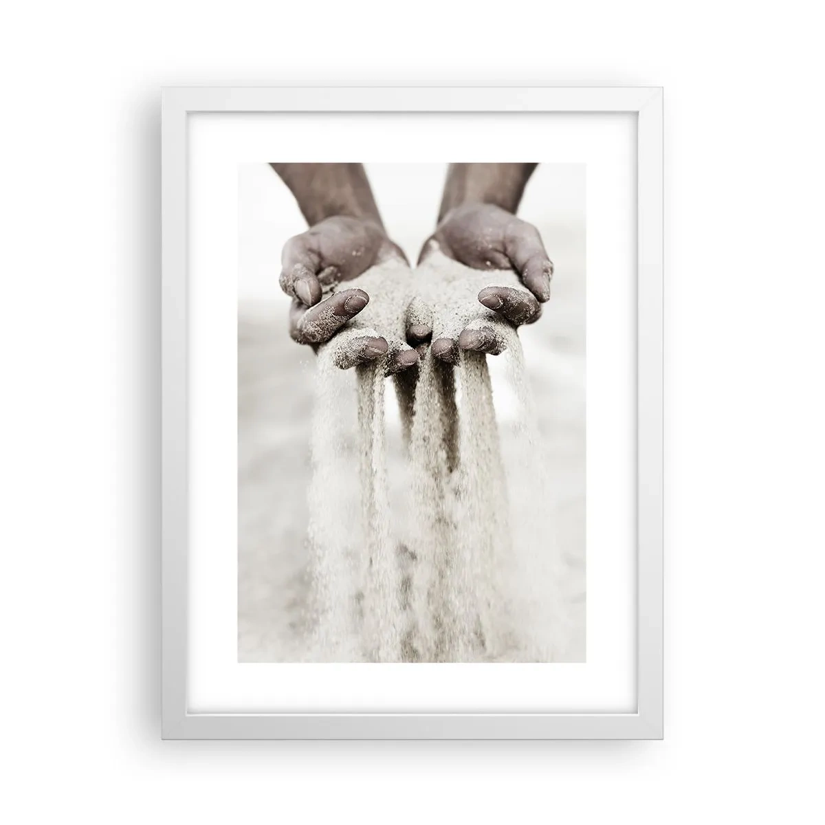 Poster in een witte lijst - Met deze handen… - 30x40 cm