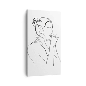 Schilderen op canvas - Naakt: een sensueel mysterie - 45x80 cm