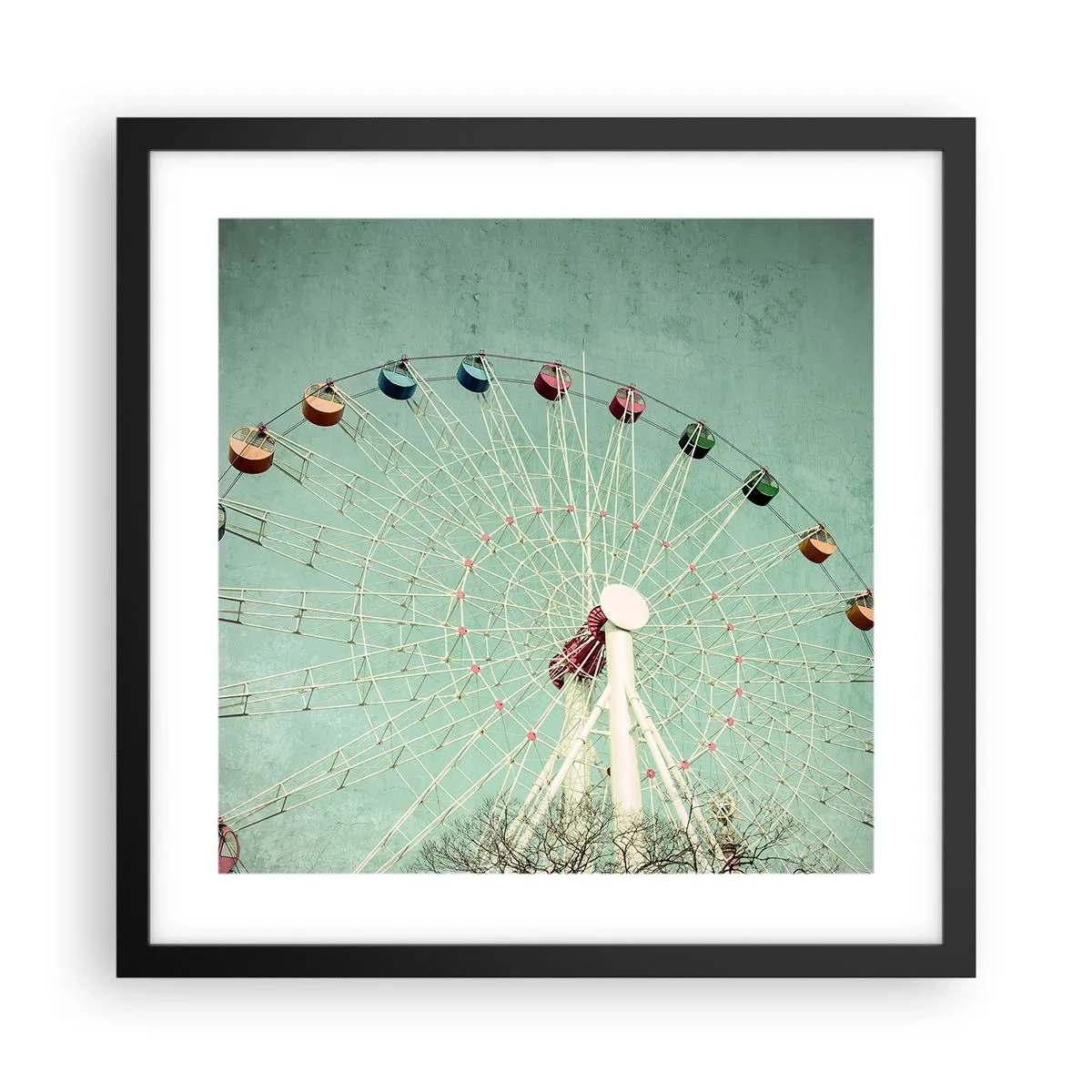 Poster in een zwarte lijst - Wij nodigen u uit om plezier te hebben - 40x40 cm