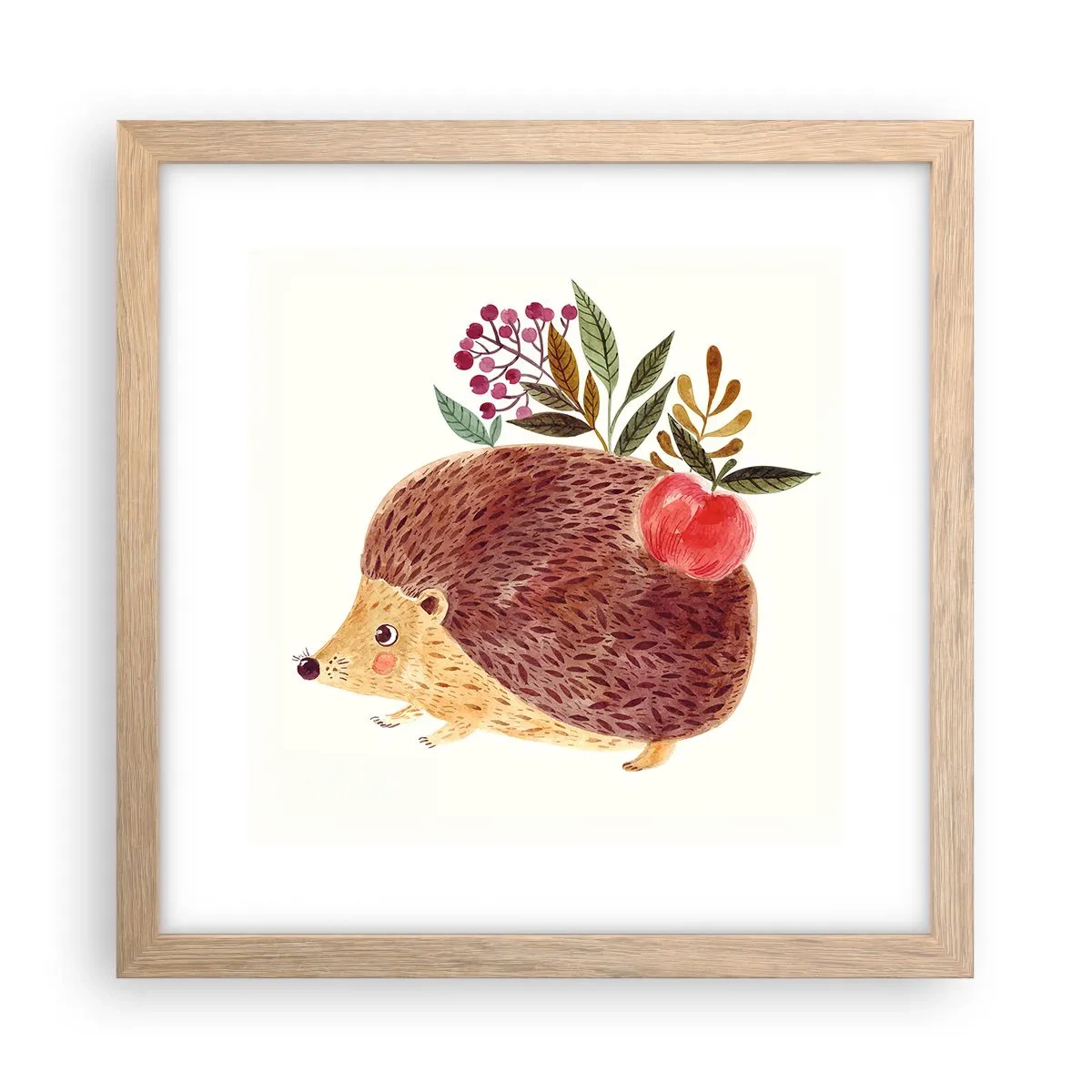 Een poster in een licht eiken lijst - En je vindt mij al leuk - 30x30 cm