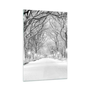 Schilderen op glas - Vier seizoenen - winter - 70x100 cm