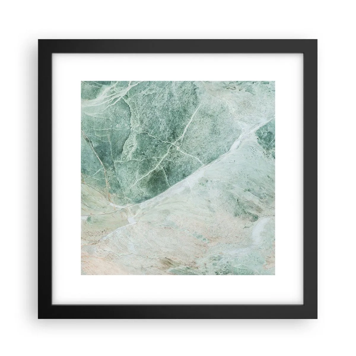 Poster in een zwarte lijst - De nobele kou van steen - 30x30 cm