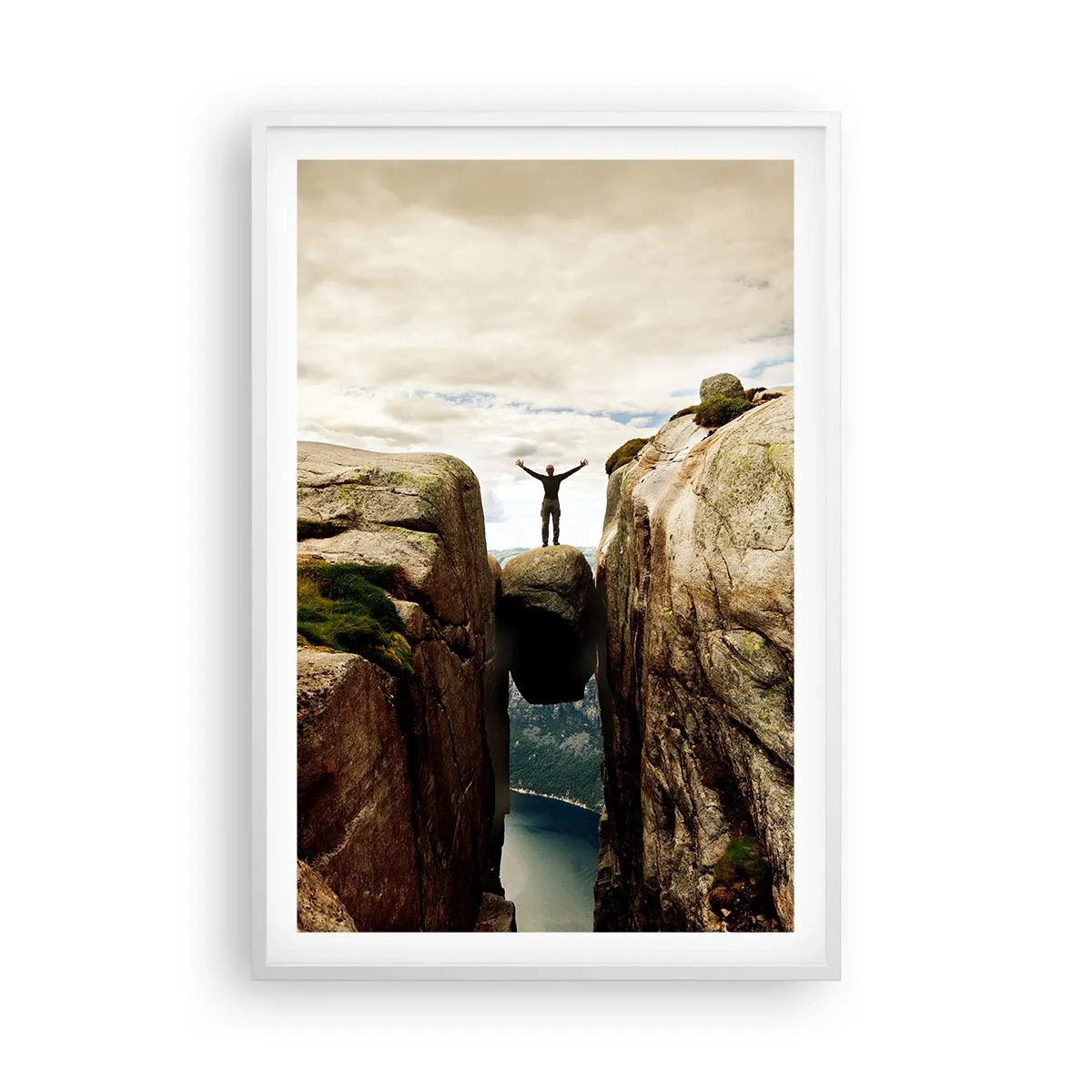 Poster in een witte lijst - Hoe gaat het met mij?! - 61x91 cm