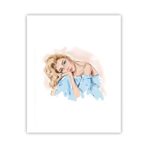 Poster - Dromerig in het blauw - 40x50 cm