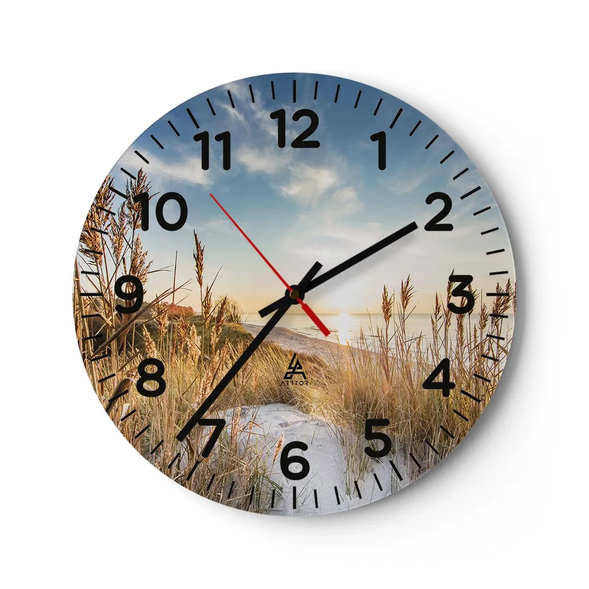 Wandklok - Klok - Noord strand - 40x40 cm