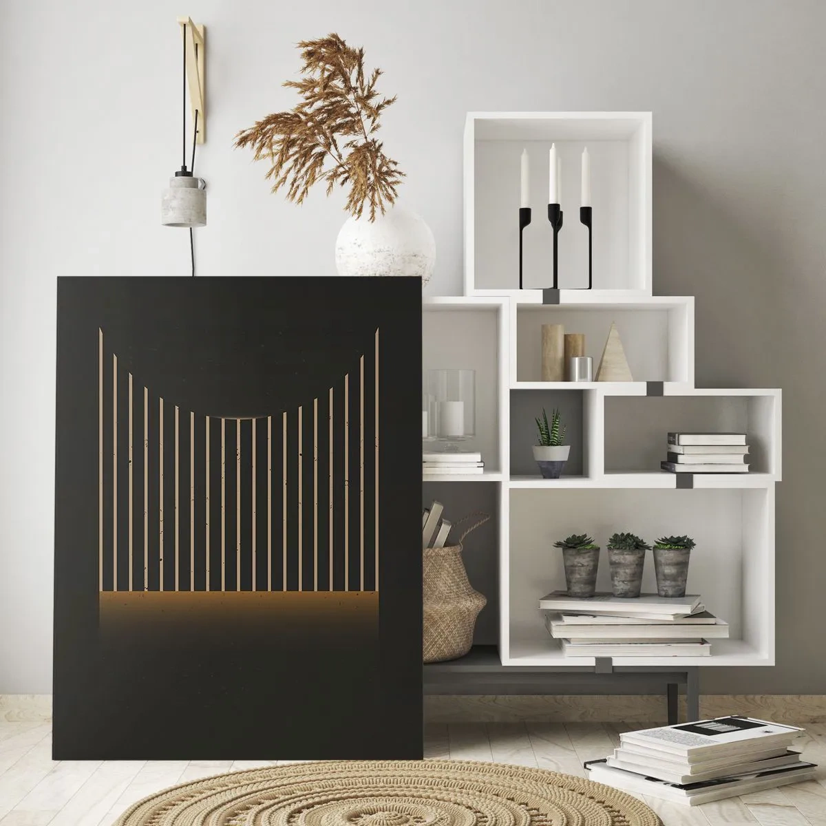 Schilderen op glas - Verken de duisternis - 80x120 cm