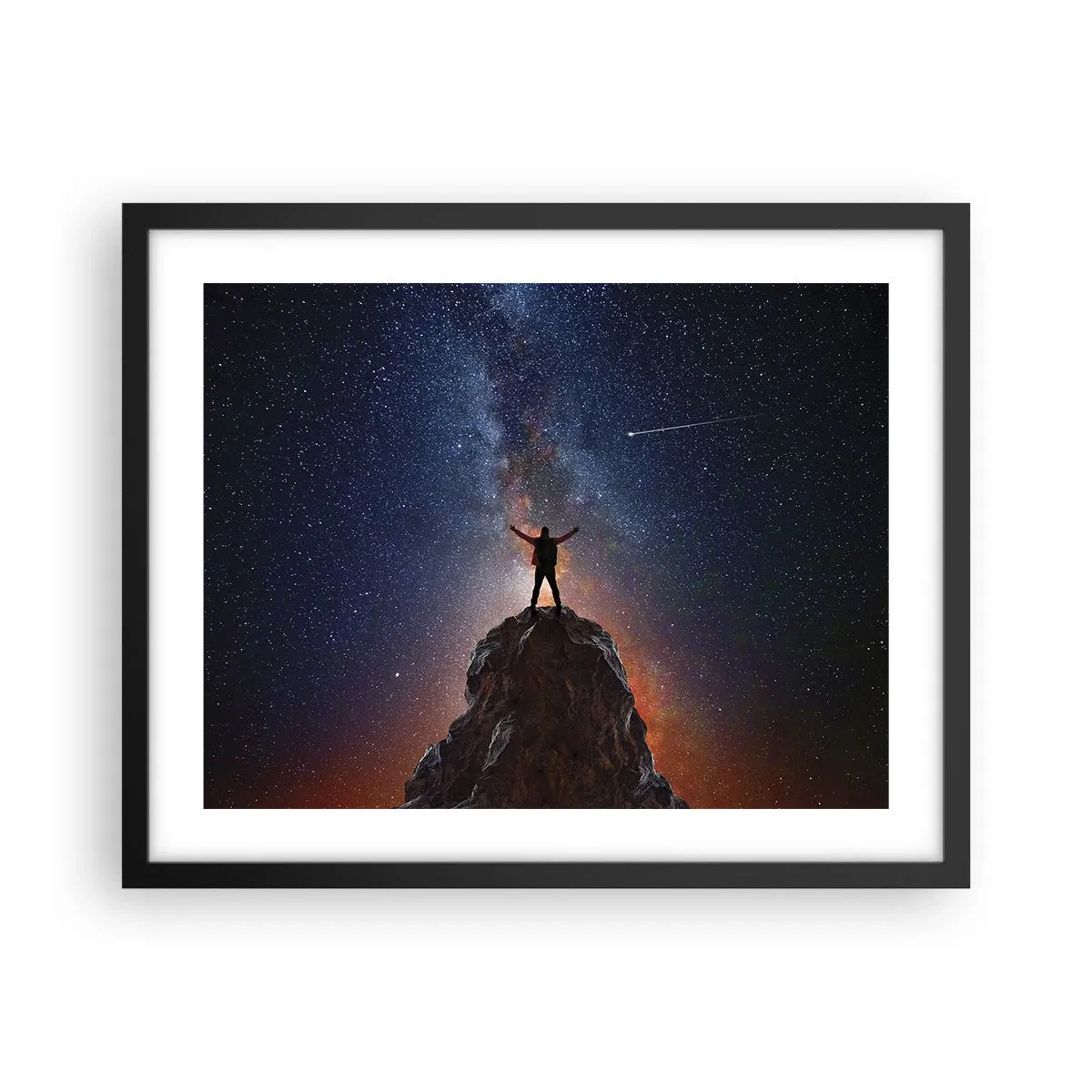 Poster in een zwarte lijst - De Kracht is bij mij! - 50x40 cm