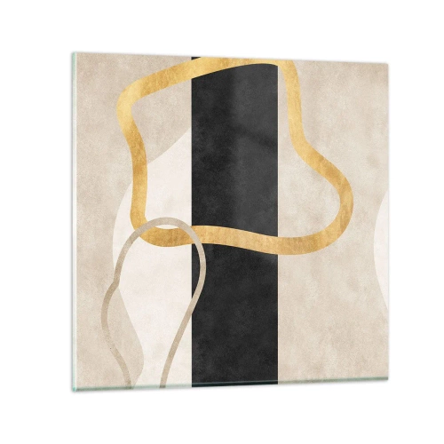 Schilderen op glas - Verwarde vormen - 30x30 cm