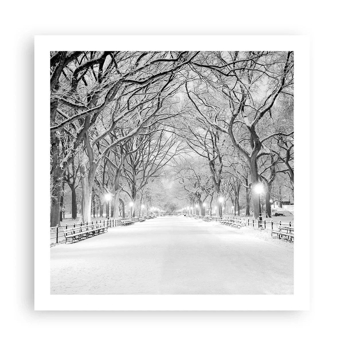 Poster - Vier seizoenen - winter - 60x60 cm