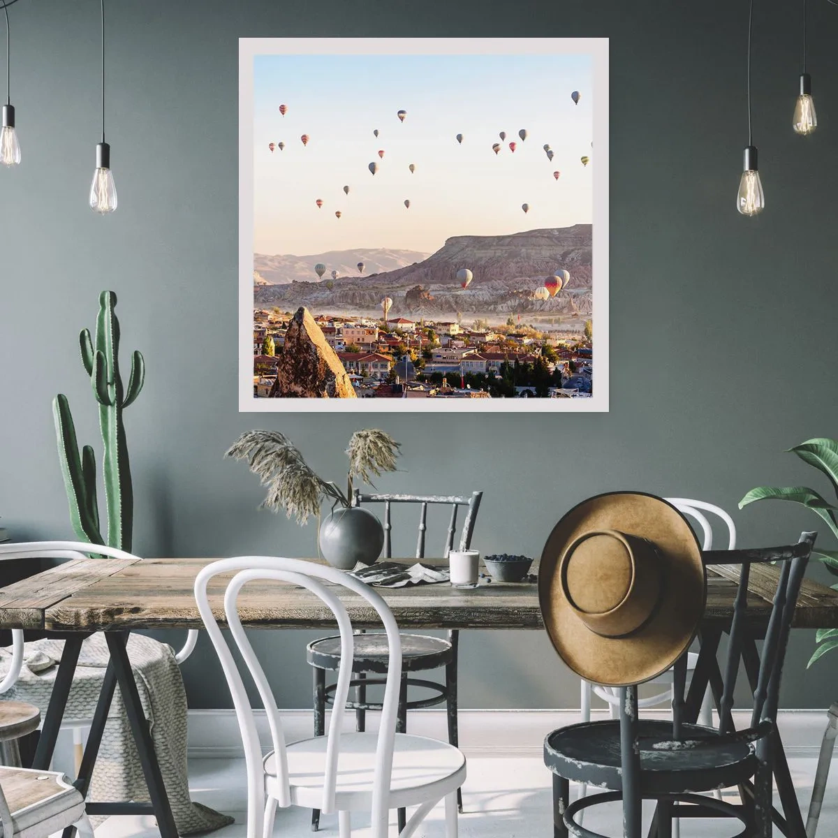 Poster - Als schepen in de lucht - 50x50 cm