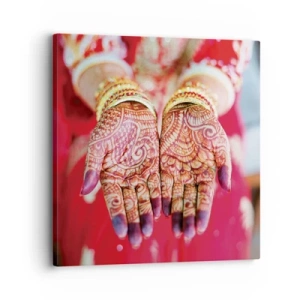 Schilderen op canvas - Klaar om je geluk te vangen? - 30x30 cm