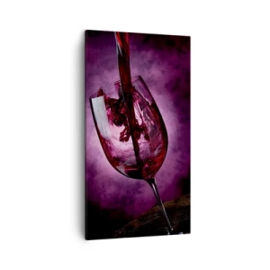 Schilderen op canvas - Scharlaken? Karmijn? Nee, robijn. - 45x80 cm