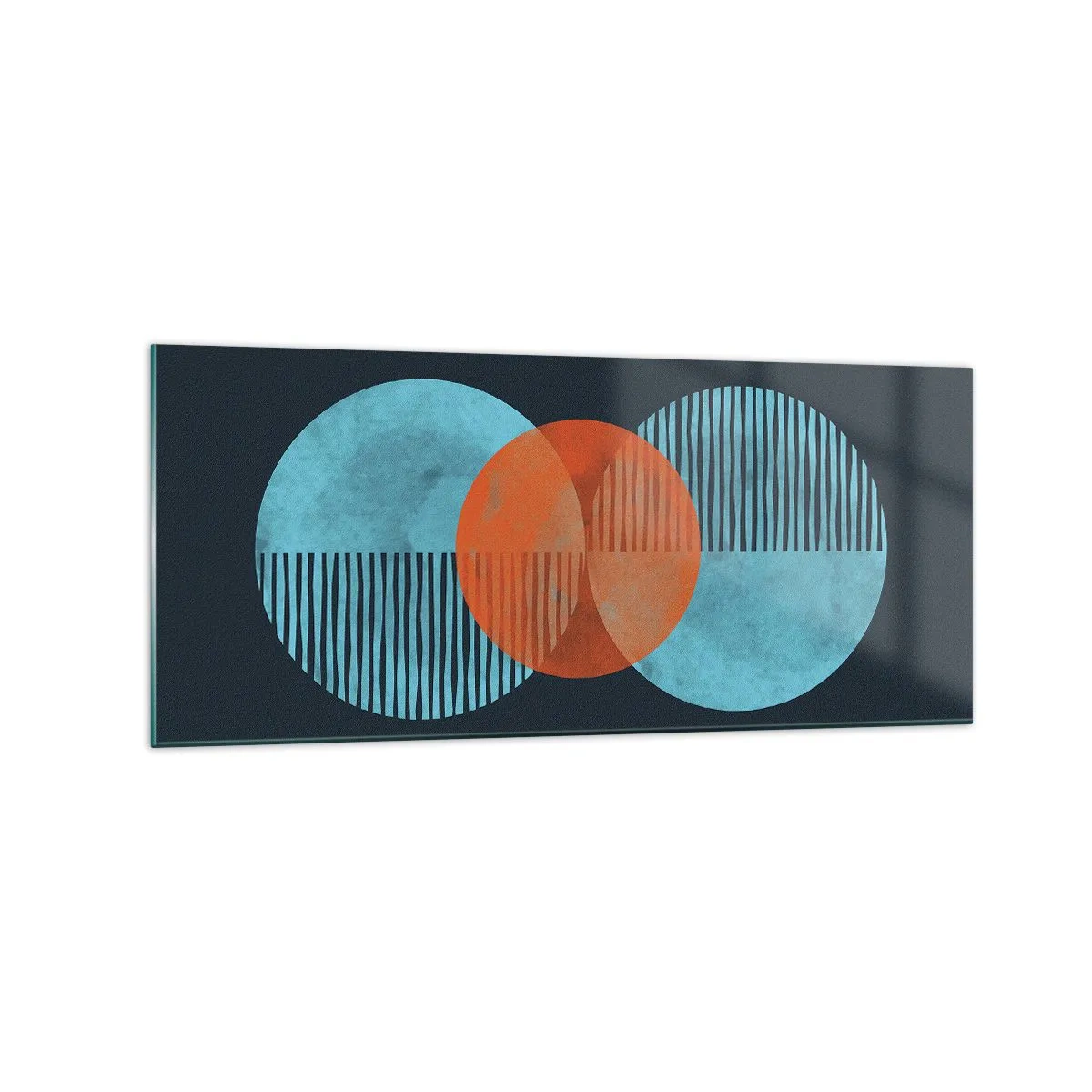 Schilderen op glas - Symmetrische compositie - 120x50 cm