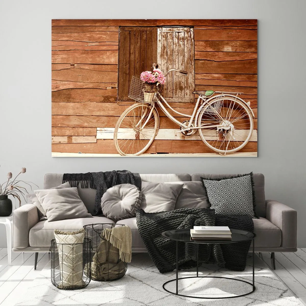 Schilderen op glas - Ben zo terug - 70x50cm - Ben zo terug - Moderne wanddecoratie voor woonkamer en slaapkamer ARTTOR