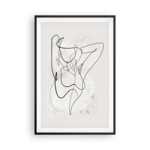 Poster in een zwarte lijst - De kunst van het verleiden - 61x91 cm