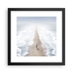 Poster in een zwarte lijst - Een gouden toekomst - 30x30 cm