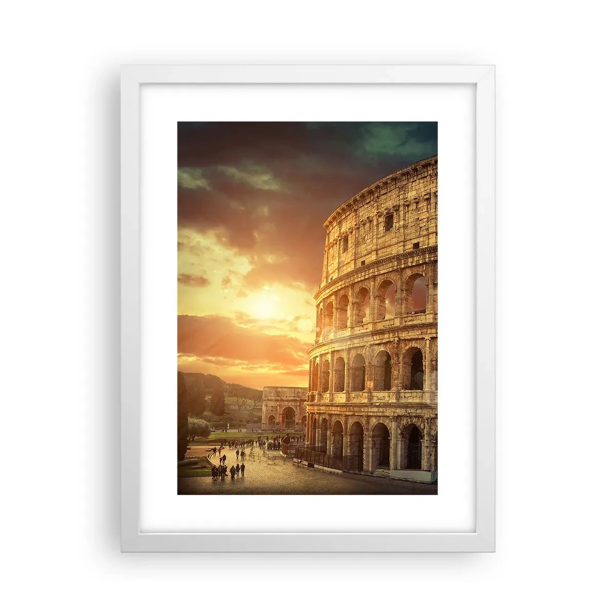 Poster in een witte lijst - Een kolossale indruk - 30x40 cm