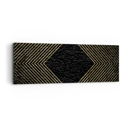 Schilderen op canvas - Geometrie in glamoureuze stijl - 90x30 cm