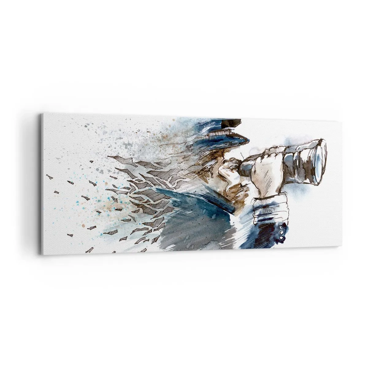 Schilderen op canvas - Tien op de schaal van Beaufort! - 100x40 cm