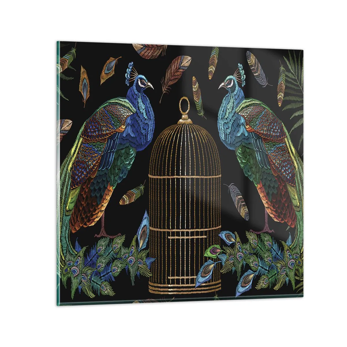 Schilderen op glas - In koninklijke gewaden - 60x60 cm