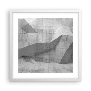 Poster in een witte lijst - Een echte uitdaging - 40x40 cm