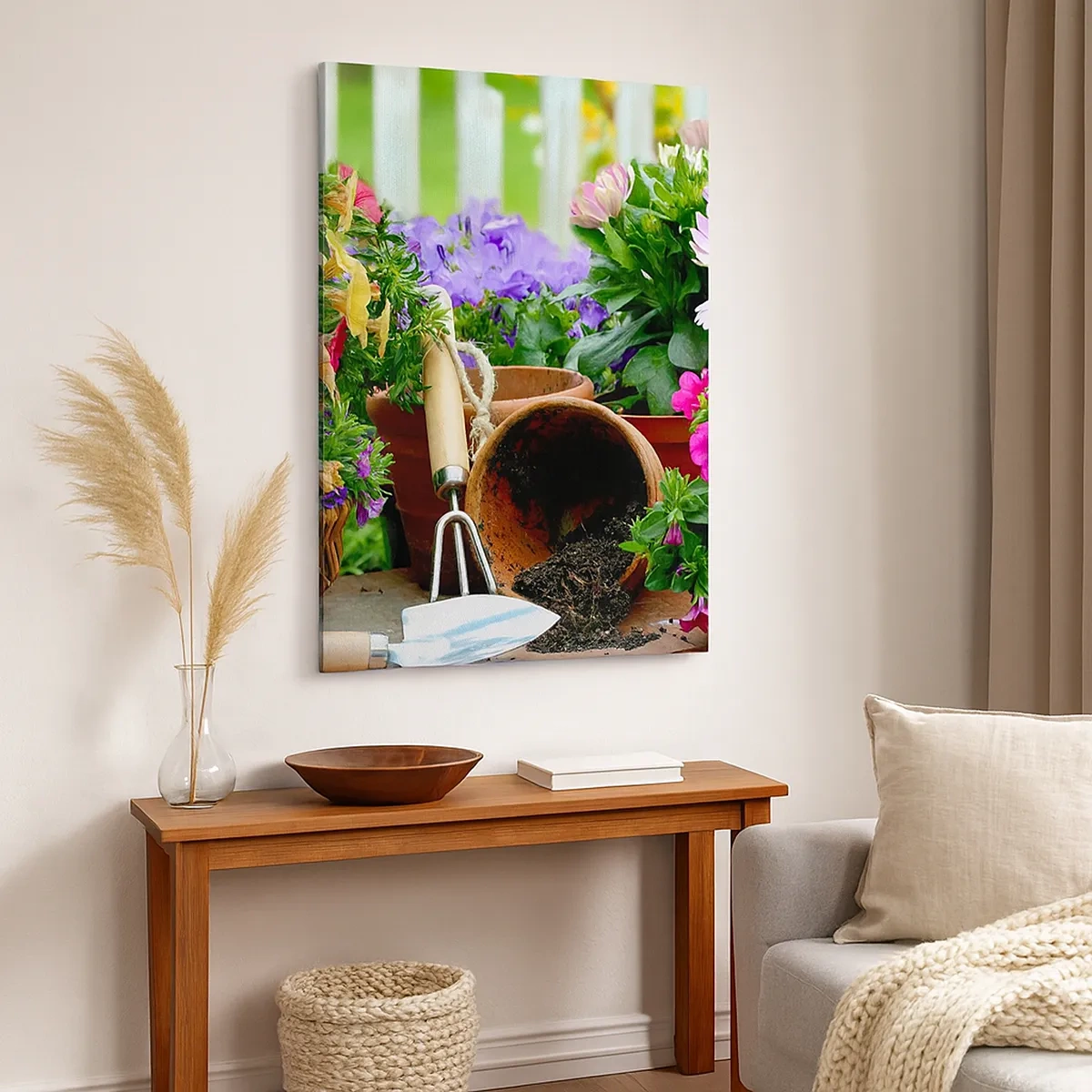 Schilderen op canvas - Zofia's tuin - 50x70 cm