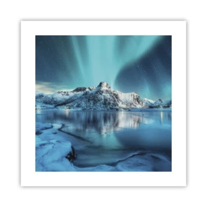 Poster - lichtnacht - 40x40 cm