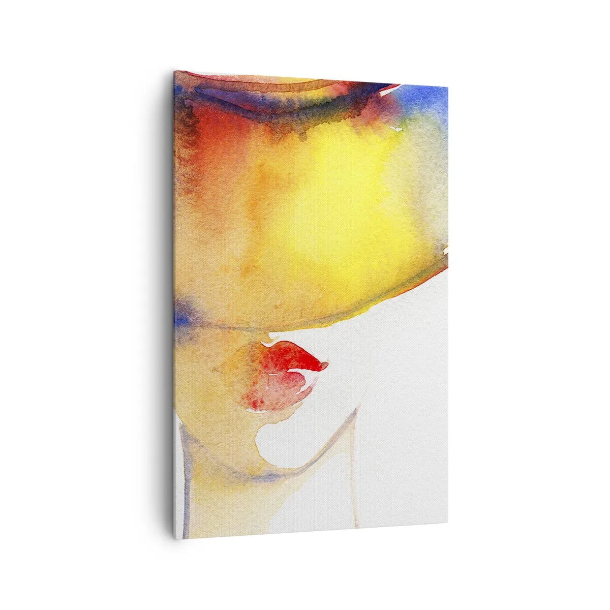 Schilderen op canvas - Portret van een dame - 80x120 cm