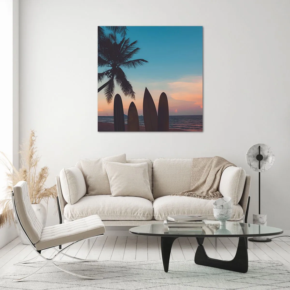 Schilderen op glas - Morgen wordt ook leuk - 50x50 cm