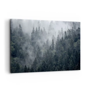 Schilderen op canvas - Bos dageraad - 100x70 cm