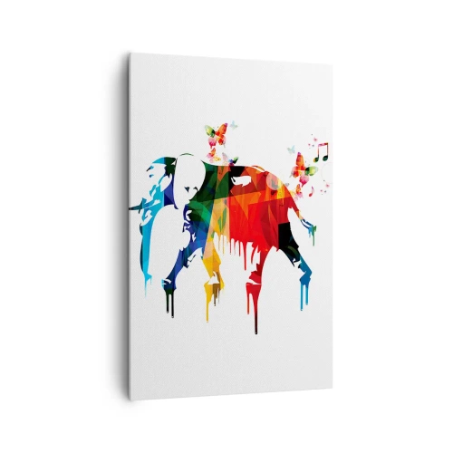 Schilderen op canvas - Iedereen kan dansen - 80x120 cm