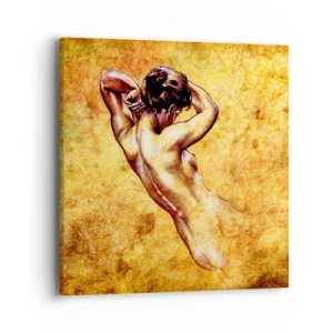 Schilderen op canvas - Ontdekt, maar nog steeds een mysterie - 40x40 cm