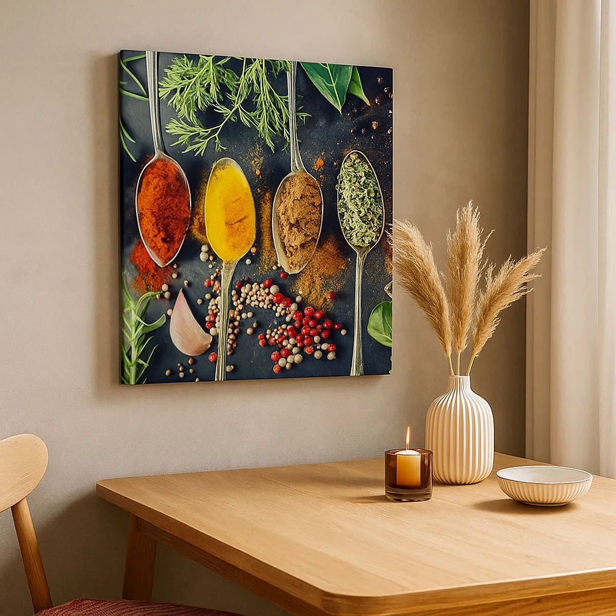 Schilderen op canvas - Culinaire magie - 30x30 cm