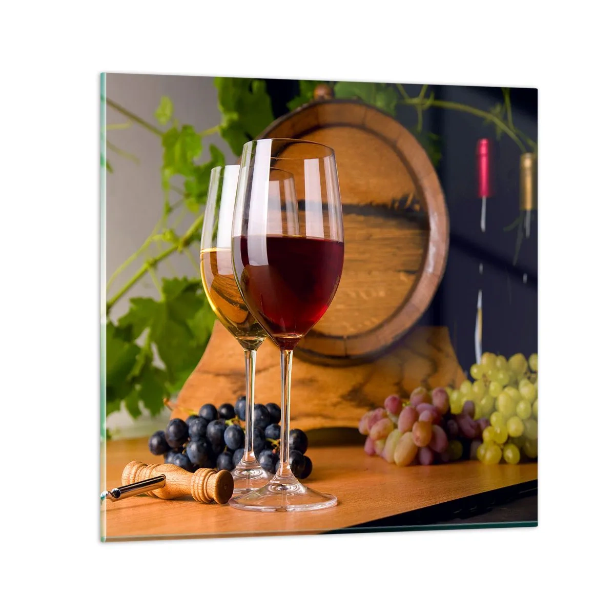 Schilderen op glas - Net als de oude meesters - 70x70 cm