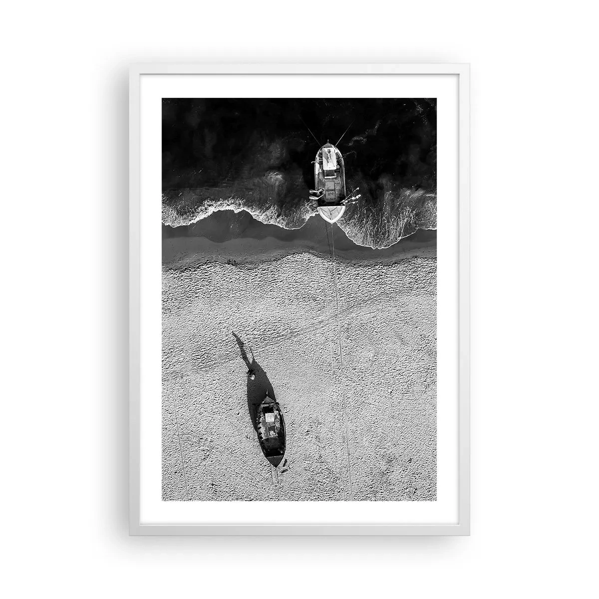 Poster in een witte lijst - Nog steeds aan de oever… - 50x70 cm