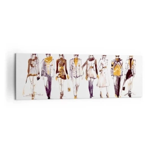 Schilderen op canvas - Casual chic, casual elegantie - 160x50 cm
