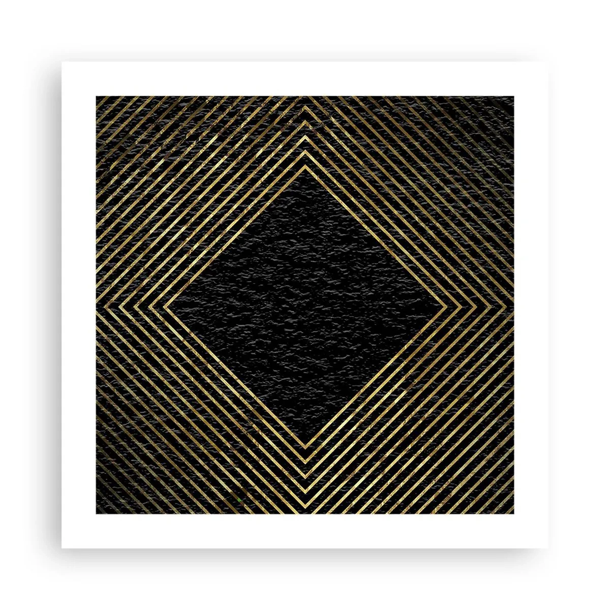 Poster - Geometrie in glamoureuze stijl - 50x50 cm