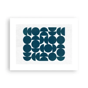 Poster - Cirkels en halfcirkels - 40x30 cm