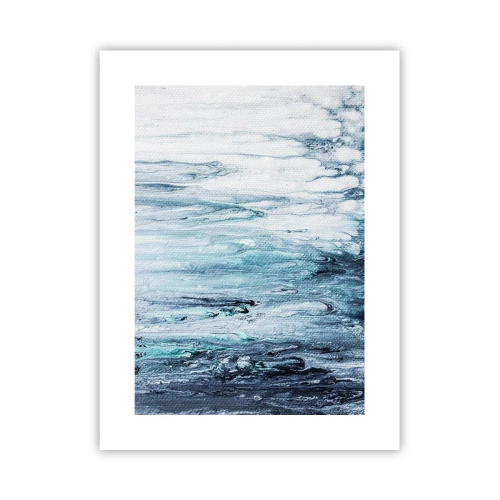Poster - Blauwe ijspegels - 30x40 cm