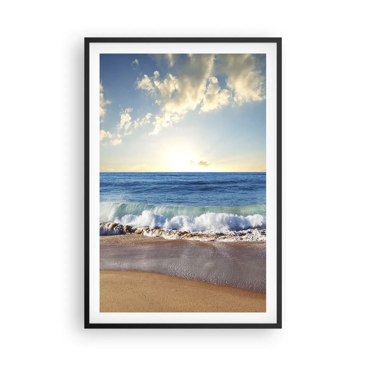 Poster in een zwarte lijst - Beweging en stilte tegelijk - 61x91 cm