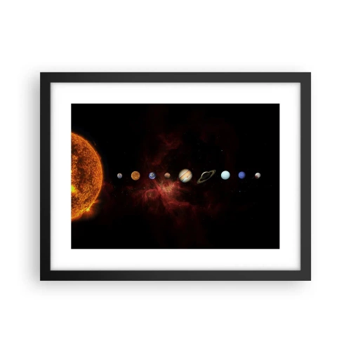 Poster in een zwarte lijst - Onze buurt - 40x30 cm