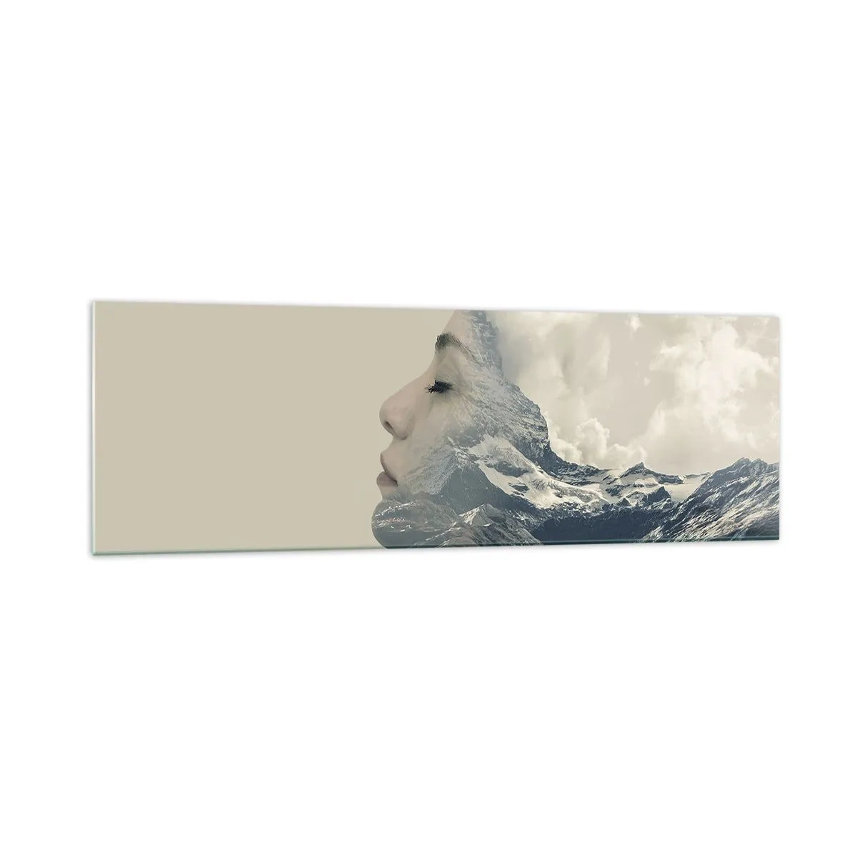 Schilderen op glas - De schoonheid van de elementen - 160x50 cm