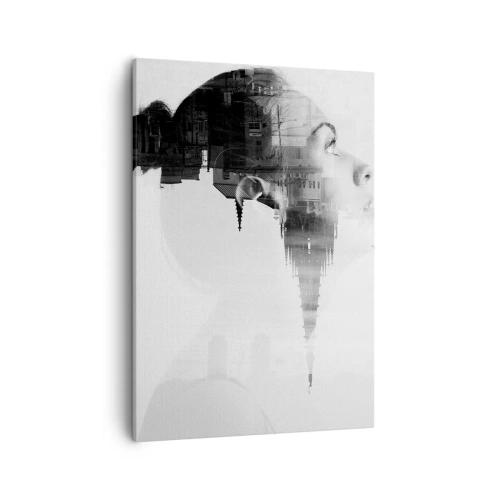 Schilderen op canvas - Aan beide zijden van het glas - 50x70 cm